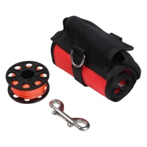 Vibsky SMB Tauchboje, Oberflächenmarkierungsboje mit 30 m Spule und Schnappverschluss, Nylon-Tauchboje für Sicherheit