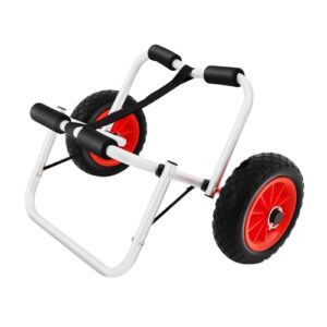Faltbarer Transportwagen für Kajak, Kanu und SUP, robuste Trolley mit Stahlrahmen und Schnellspannsystem