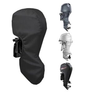 Alouweekuky Außenborder Abdeckung für 15-20 PS Motoren, wasserdicht und UV-beständig