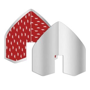 Catcan Boots-Kielschutz aus Edelstahl, gekerbter Bootsbogenschutz mit 4 starken Klebstoffen zum Schutz von Schiffen und Yachten vor Abnutzung und Kratzern