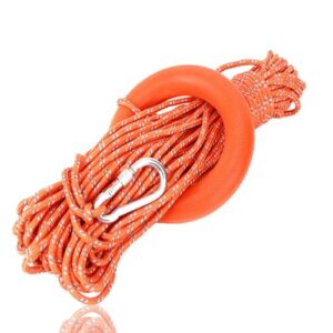 Wasserrettungslinie, Floating-Seil, HERCHR Seil mit Ring, 30 m / 6 mm, Outdoor-Rettungslinie