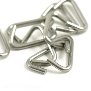 Krampen 10mm für Seil Ø 9-10mm aus Edelstahl, ideal für Bootsfahren und Wassersport-Ausrüstung