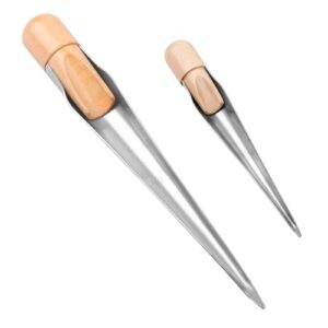 Marineseil-Spleißspitze mit Buchenholzgriff, hohles Werkzeug für Yachten und Boote - Edelstahl-Spleißspitze von Tiardey STK