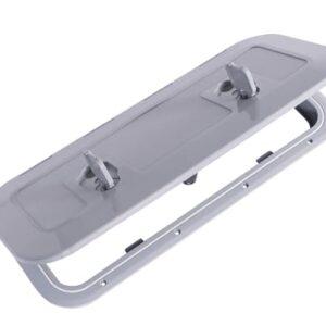 Neue Inspektionsluke aus Grau, 600 x 250, für Yachten und Boote