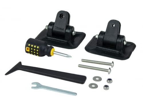 PONTTOR Bimini Zubehör Set: 2 Halterungen zum Aufkleben für Schlauchboote, Gabelschlüssel und Bootabdeckplanen - perfekt für stabiles und sicheres Bootsbimini