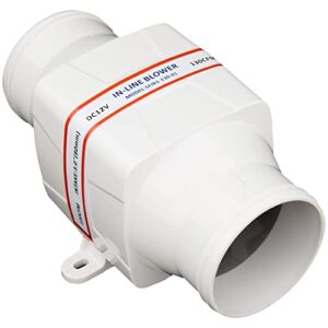 Rynplex 3 In Line Gebläse, 12V Boot Bilge Cool Fan, Marine Galeere Motor Belüftung Luftstromlüfter für den Bootsmotorbereich
