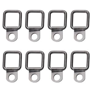 Top-Qualitäts-Zurrösen für Sichere und Robuste Befestigung - 8 Stück Zurrösen M8 Set, D-Ring Zurrösen 55 x 32 cm, Klappbare Zurrhaken aus Edelstahl