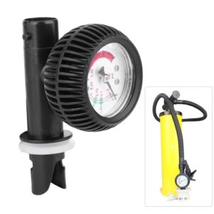 Luftpumpen Manometer Druckprüfgerät mit langem Schlauchadapter für Schlauchboote Kajaks und Surfbretter, bis zu 0,6 Bar oder 8,55 Psi