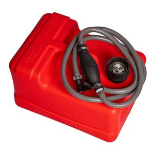 Benzintank Set von HIBO, 11,3 Liter Fassungsvermögen, Kunststoff, passend für Mercury, Mariner und Tohatsu Außenbordmotoren