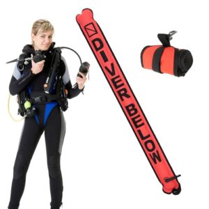 Tauchboje zum Schwimmen unter Wasser, Oberflächenmarkierungsboje für Scuba Tauchen, 210D-Nylongewebe und TPU-Beschichtung, Sicherheit und Sichtbarkeit unter Wasser