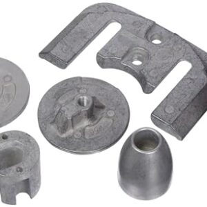 Vollständiges Magnesium-Anoden-Kit für MerCruiser Bravo III Antriebe, um Korrosion zu schützen und sicher den Austausch zu ermöglichen.