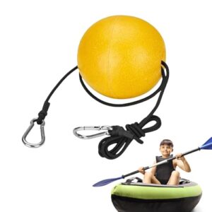 Generisch Rope Float, Schwimmboje für tiefes Wasser, auffällige Markierungsboje mit Schnur und Karabiner, Signalboje zur Abgrenzung und Sicherheit See