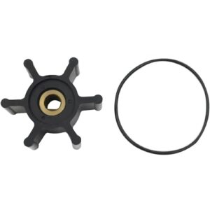 Hochwertiges Wasserpumpenlaufrad mit O-Ring, speziell für Jabsco und Johnson Evinrude Innenbordmotoren konzipiert. Ersetzt Teile 6303-0001, 6303-0003 und 09-824P.