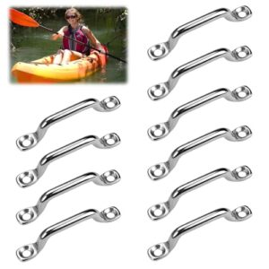10 Stück Edelstahl Fenderösen Augplatten für Booten, Zelte und Hängematten