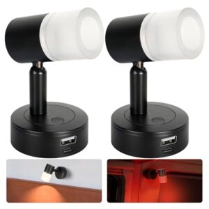 Hochwertige 12V LED-Lampe für Wohnmobile, Boote und Yachten. Dimmbare Lampe mit zwei Lichtfarben: warmweiß (3200K) und rot.