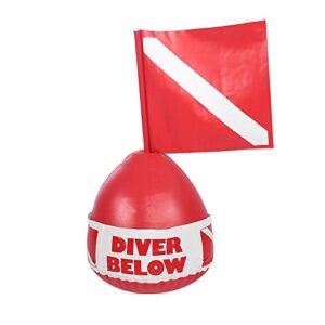 Aufblasbare Tauchboje mit Flagge und Schnellblasenventil für sicheres Tauchen