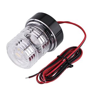 Marine Ankerlicht, 12V LED Navigationslicht für Marineboote, 360° Weißes Ankerlicht Wasserdicht Boot Navigationslicht Toplicht