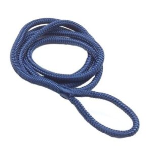 Hochwertige Fenderleine mit Auge in blau, 2,5 Meter lang und 12 mm Durchmesser