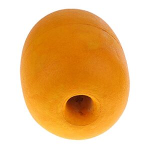 PVC Schwimmboje 14x20cm, gelb, ovale Form, für Schwimmbad, Angeln und Aquakultur