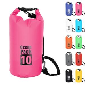 Wasserdichter Rucksack mit verstellbarem Gurt für verschiedene Wasser-Sportarten wie Schwimmen, Rafting und Camping