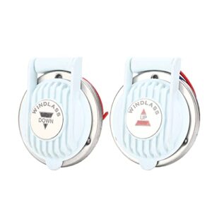 Fußschalter für Ankerwinde, DC 12V/24V, Weiß, universell einsetzbar, mit aufklappbarer Schutzhülle, für Schiffe