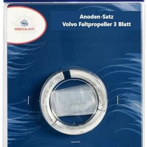 Anoden-Set für Volvo Penta 2 & 3 Blatt Faltpropeller, Zink, Aluminium und Magnesium für Korrosionsschutz in Salzwasser, Süßwasser und Bootsantrieb, langlebige Opferanode