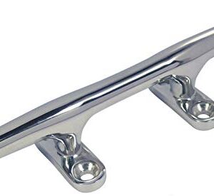 Belegklampe aus Edelstahl, rostfrei und 125 mm lang, für Boot und Schifffahrt