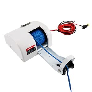 CLEADONG Elektrische Ankerwinde 12V, 30m Salzwasserboot Elektrische Ankerwinde Anker Winde für Anker und Boot