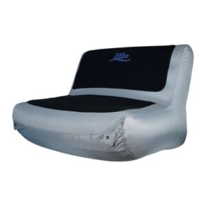 HIBO Premium aufblasbarer Schlauchboot Sitzbank - Grau - Nylon - 80 cm Breiter - Unverzichtbares Schlauchboot-Zubehör