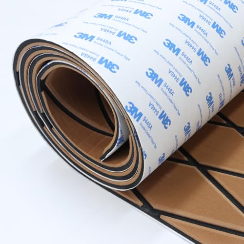 Selbstklebender Eva Schaum Boot Bodenbelag mit 3M Kleberückseite, wasserdicht und rutschfest für Kajak, Yacht, Schwimmbad und RV