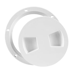 Hochwertige Bootsluke mit rutschfester Oberfläche und auslaufsicherer Deckplatte für Wohnmobilausenanlagen, 6 Zoll weiß