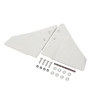 Hydrofoil-Stabilisator für Außenbordmotoren und Z-Antriebe 5-150 PS, aus PA66-Kunststoff, Weiß, Kraftstoffverbrauch senken, Handling verbessern, Kavitation verhindern, ruhigere und sicherere Fahrt