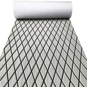 Selbstklebender Eva-Schaum Boot Bodenbelag mit Rauten-Muster, 6mm dick, anti-rutsch, marine bodenbelag, matte, für Jachten, Motorboot, Wohnmobil, Kühleraufsätze, Fischerboot