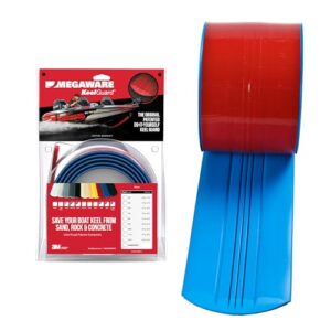 Megaware KeelGuard Serie 102 Kielschutz für Fiberglas, blau - Hochwertiger Kielschutz vor abrasivem Sand und Steinen