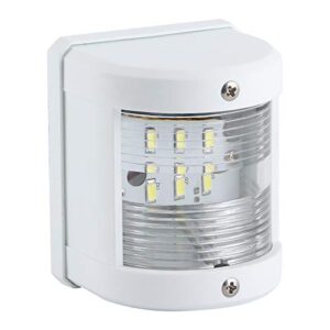 Navigationslicht für Boot, 12V/24V, IP66 LED Mastlampe mit weißem Licht und 135 Grad Ausschuss für Yachten und Sportboote