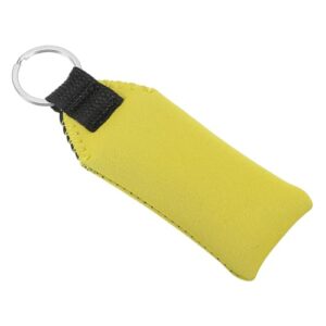 Wasserdichter Schlüsselanhänger aus Neopren und Metall, gelb, ideal für Wassersportarten wie Bootfahren, Segeln, Schwimmen, Surfen usw.
