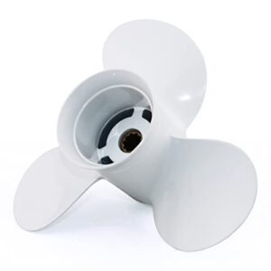 Ersatzpropeller für Yamaha Außenbordmotoren 25-30 PS, Referenz-Nr. 664-45945-00-EL, 9 7/8 x 10 1/2 Zähne Spline, hochwertiger Aluminium, langlebiger und wartungsarmer