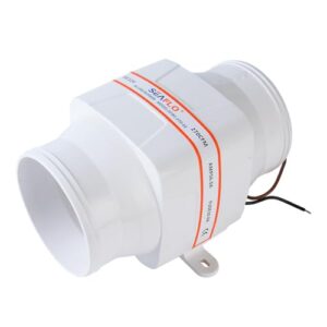 Hochleistungslüfter für marine Lüftung, Motorraum & Bilge, 270 CFM Luftstromrate, 12V DC, robustes ABS-Gehäuse