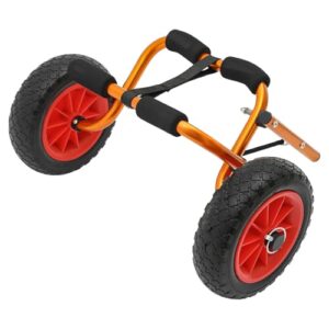 Faltbarer Kajakwagen für Surfen, Kanufahren und Kajakfahren mit langer Riemen - Transportwagen für Outdoor-Aktivitäten