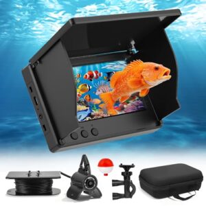 Professionelle Unterwasserkamera für Angeln, Fishfinder mit 4,3 Zoll IPS Bildschirm und 30 Meter Kabel, Nachtsicht-Infrarot, Weitwinkel und IP65 Wasserdicht