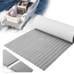Xisair Schiffsbodenmatten Eva Teak-Deck Schaumstoff-Schiffsdeck, Selbstklebender Schiffsbodenbelag rutschfeste Schiffs-Teakdeckmatte für Yachten, Segelboote, Wohnmobile