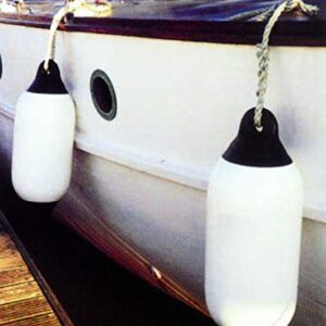 Aufblasbarer Fender in Navyblau von Seilflechter, ideal für Boot und Yacht, 210 x 620 mm