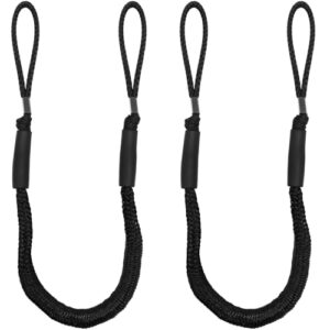 Bungee-Dock-Line, Festmachersail für Boot, Bootszubehör, 2er-Pack mit seitlichen Schaumstoff-Schwimmern, ideal für Kanu, Segelboote, Kajaks und Holzboote