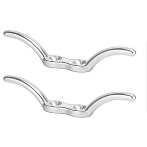 Fahnenmast-Klampenhaken aus Edelstahl für Boote und Yachten - Marine Grade 316, 110mm lang, zwei Stück, hochwertiges Produkt von POFET