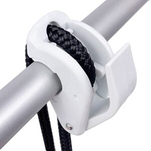GATE14® Clips, 4 Stück Fenderklemmen auf Seil mit max. Ø 8 mm