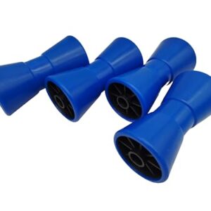 HGW PE Kielrolle blau 200mm - Komfortable Transportlösung für Bootseigner, hochwertiges Polyethylen, großes Abmessungen, witterungsbeständige Oberfläche