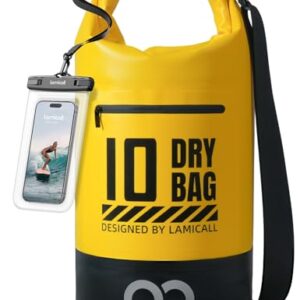 Wasserdichte Tasche, Lamicall Dry Bag 10L, Robust & Kratzfest, ideal für Wassersport, Strand oder Bootsport
