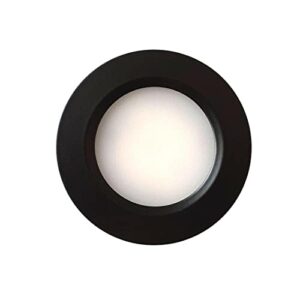 MARVIX Schwarzer LED-Einbaustrahler, 12 V, 24 V, dimmbar, für Wohnmobil, Wohnwagen, Bootsbeleuchtung mit warmweißem Licht (3000 K)