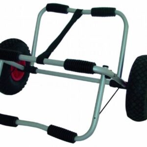 Kanuwagen mit platzsparer und zerlegbarer Konstruktion, leichtes Aluminiumgestell und pannensichere Räder für Transport von Kanu und Kajak