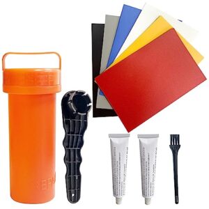 Schlauchboot-Reparatur-Kit, umfassendes Reparaturset für Schäden an Schlauchbooten, Kajaks und SUP Boards